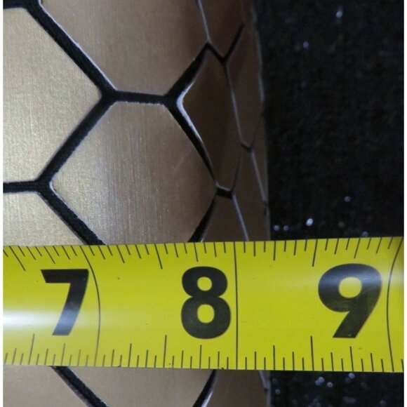 Patrizia Luca Milano made in Italy Gold Geometric Design Crossbody Satchel - Picture 9 of 11